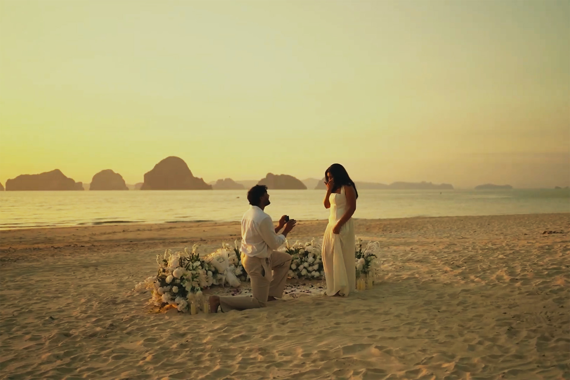 cinematic film, Krabi Videographer, Krabi video team, Krabi filmmaker, Krabi wedding film, wedding film photography in Krabi, Surprise proposal videographer